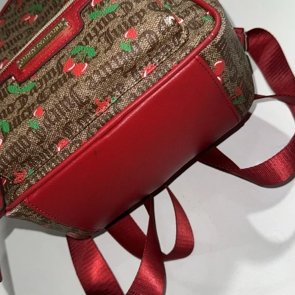 Juicy Couture‎ juicy fruit chestnut brown canvas cherry  display picture 1